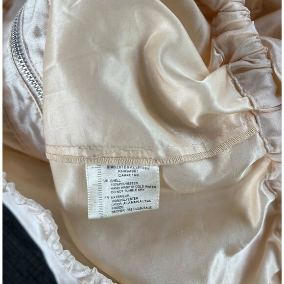 NEW Vintage Womens S Conture Twelve Satin Style Ruffle Tank top Ivory Party Chic - Picture 14 of 16